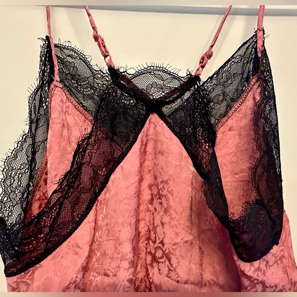 Scotch & Soda Pink Tank Top with Black Lace Details XS - Picture 4 of 4